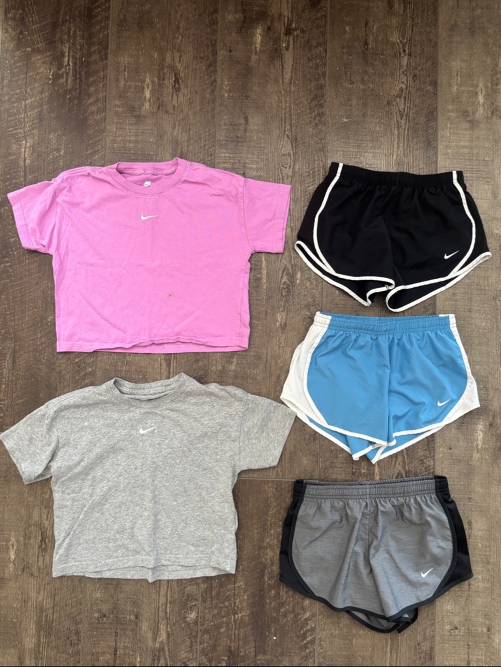Nike LOT Shorts & tops Bundle - Black, Blue, Gray